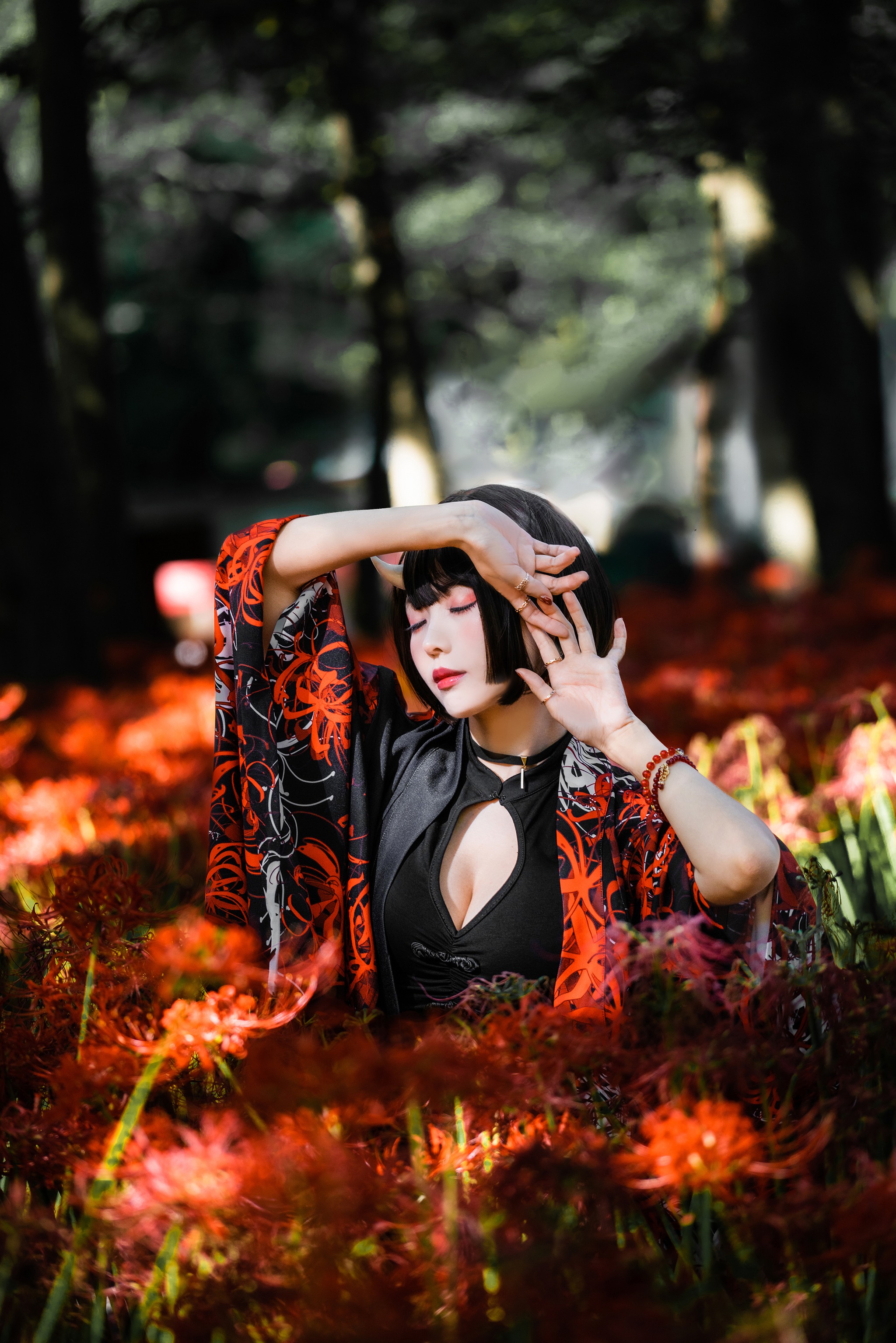 ElyEE子 - NO.155 C-Red Higanbana 殷紅彼岸 [36P]-XikXak